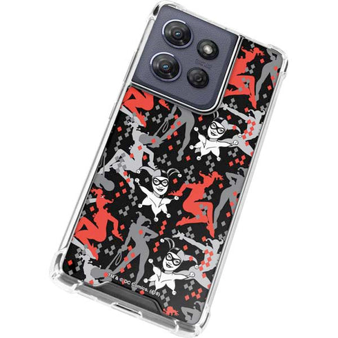 DC Comics Harley Quinn All Over Print Moto G 5G (2025) Clear Case