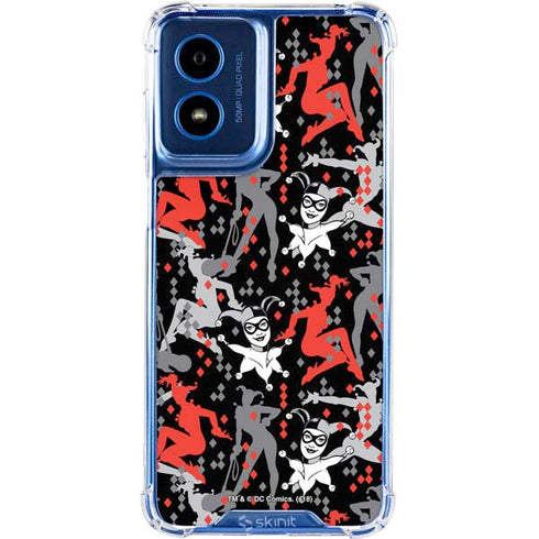 DC Comics Harley Quinn All Over Print Moto G 5G (2024) Clear Case