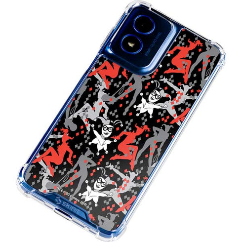 DC Comics Harley Quinn All Over Print Moto G 5G (2024) Clear Case