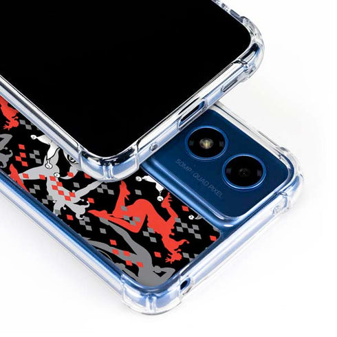 DC Comics Harley Quinn All Over Print Moto G 5G (2024) Clear Case