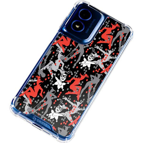 DC Comics Harley Quinn All Over Print Moto G Play 4G (2024) Clear Case