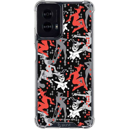 DC Comics Harley Quinn All Over Print Moto G Power 5G (2024) Clear Case