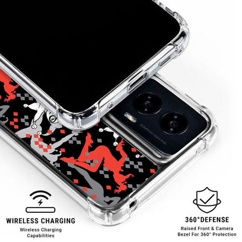 DC Comics Harley Quinn All Over Print Moto G Power 5G (2024) Clear Case
