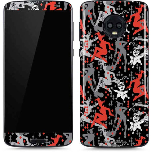 DC Comics Harley Quinn All Over Print Moto G6 Skin