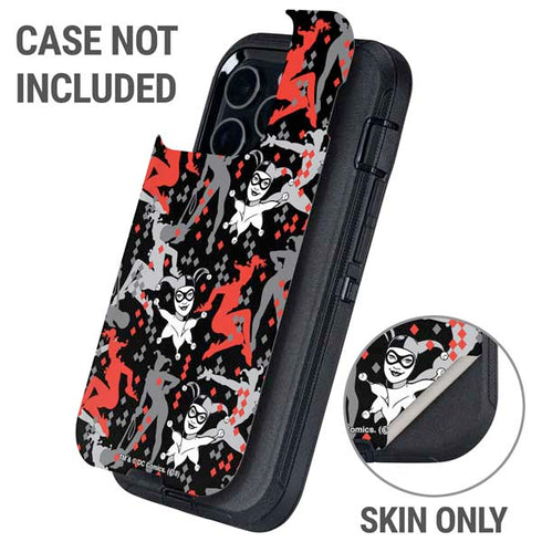DC Comics Harley Quinn All Over Print Otterbox Defender iPhone Skin
