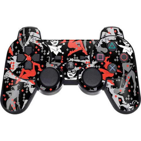 DC Comics Harley Quinn All Over Print PS3 Dual Shock wireless controller Skin