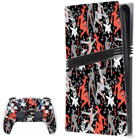 DC Comics Harley Quinn All Over Print PS5 Pro Bundle Skin