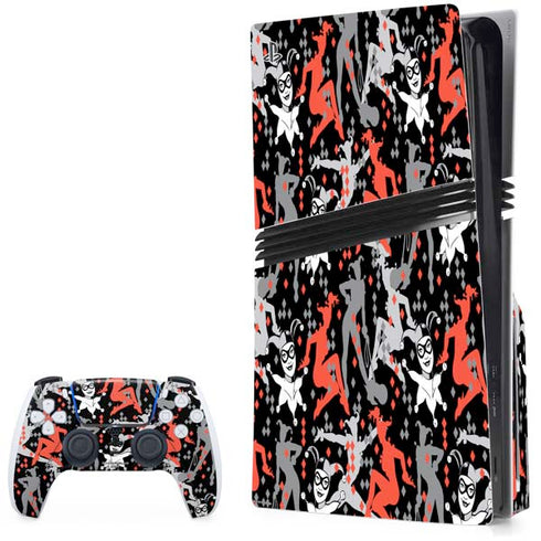 DC Comics Harley Quinn All Over Print PS5 Pro Disk Bundle Skin
