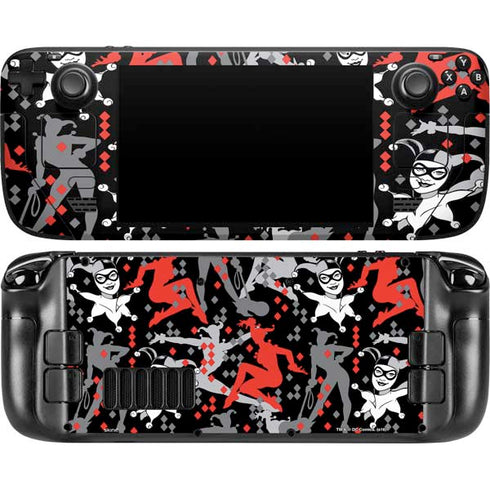 DC Comics Harley Quinn All Over Print Steam Deck Handheld Gaming Computer OLED Skin