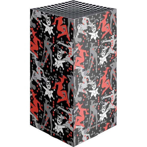 DC Comics Harley Quinn All Over Print XBox Series X Digital Edition Console Skin