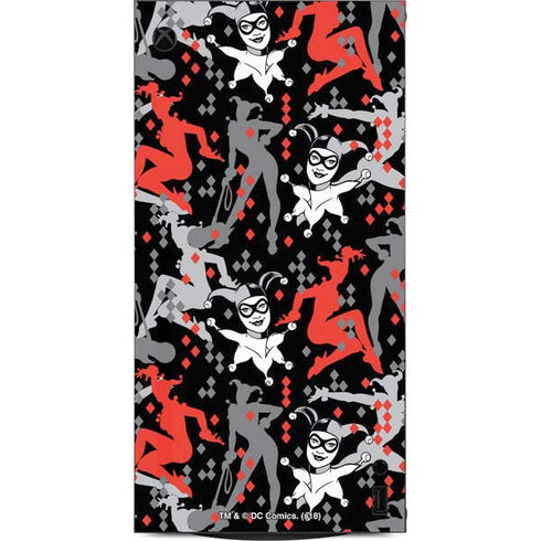 DC Comics Harley Quinn All Over Print XBox Series X Digital Edition Console Skin