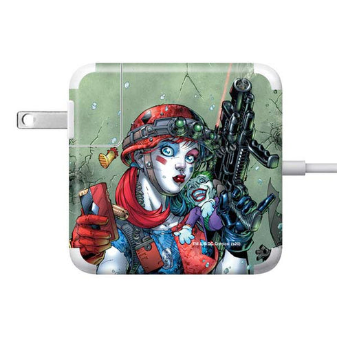 DC Comics Harley Quinn Little Black Book Cover#47 New 52 Art by Jim Lee 85W Power Adapter (15 and 17 inch MacBook Pro Charger) Skin