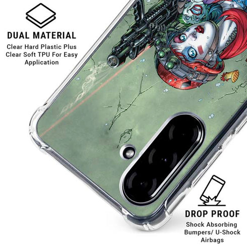 DC Comics Harley Quinn Little Black Book Cover#47 New 52 Art by Jim Lee Galaxy A36 5G Clear Case