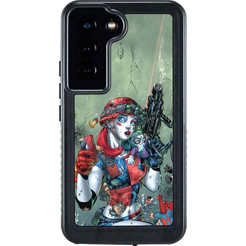 DC Comics Harley Quinn Little Black Book Cover#47 New 52 Art by Jim Lee Galaxy S24 Waterproof Case