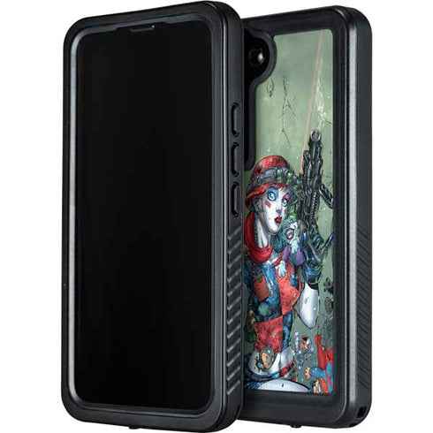 DC Comics Harley Quinn Little Black Book Cover#47 New 52 Art by Jim Lee Galaxy S24 Waterproof Case