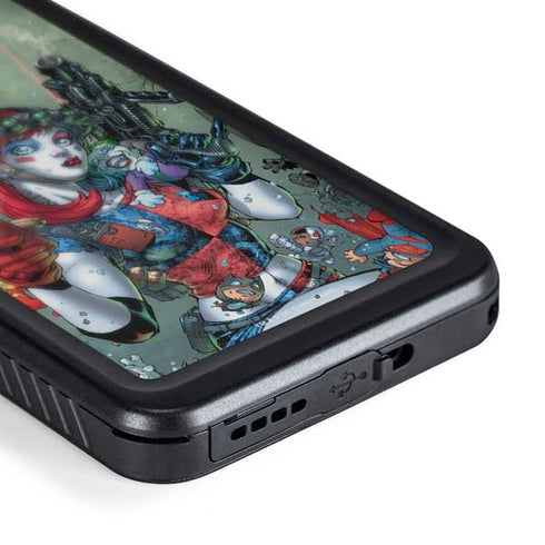 DC Comics Harley Quinn Little Black Book Cover#47 New 52 Art by Jim Lee Galaxy S24 Waterproof Case