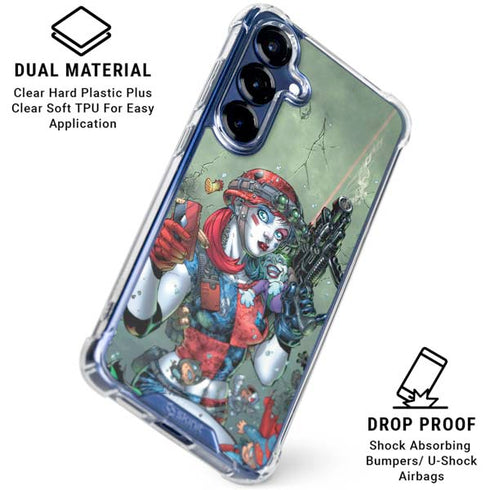 DC Comics Harley Quinn Little Black Book Cover#47 New 52 Art by Jim Lee Galaxy S25 Clear Case