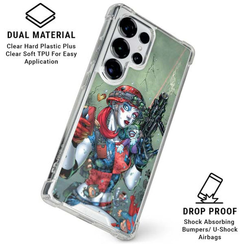 DC Comics Harley Quinn Little Black Book Cover#47 New 52 Art by Jim Lee Galaxy S25 Ultra Clear Case