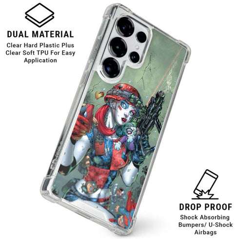 DC Comics Harley Quinn Little Black Book Cover#47 New 52 Art by Jim Lee Galaxy S26 Ultra Clear Case