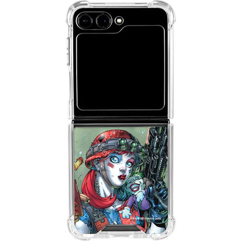 DC Comics Harley Quinn Little Black Book Cover#47 New 52 Art by Jim Lee Galaxy Z Flip6 Clear Case
