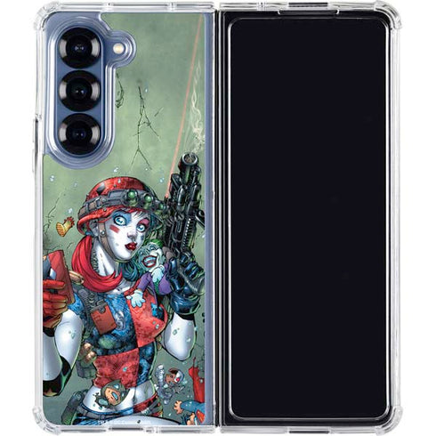 DC Comics Harley Quinn Little Black Book Cover#47 New 52 Art by Jim Lee Galaxy Z Fold6 Clear Case