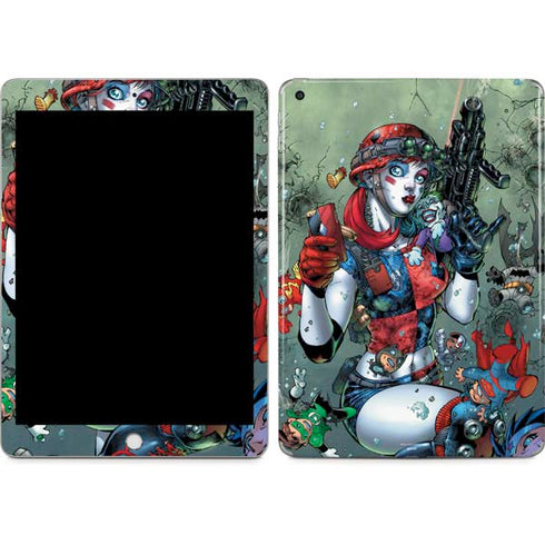 DC Comics Harley Quinn Little Black Book Cover#47 New 52 Art by Jim Lee Apple iPad Skin