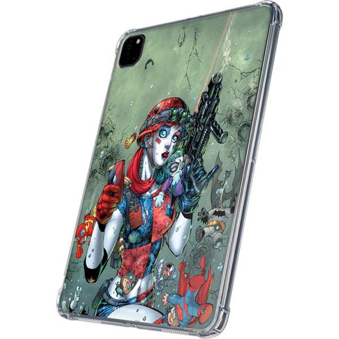 DC Comics Harley Quinn Little Black Book Cover#47 New 52 Art by Jim Lee iPad Pro 11in (2024) Clear Case
