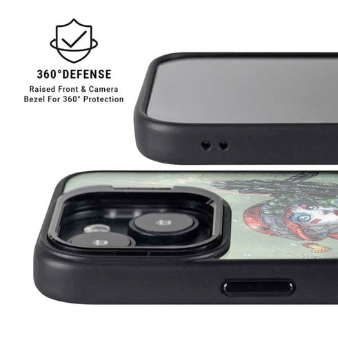 DC Comics Harley Quinn Little Black Book Cover#47 New 52 Art by Jim Lee iPhone 13 Kickstand Case