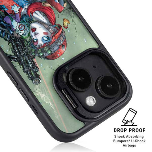 DC Comics Harley Quinn Little Black Book Cover#47 New 52 Art by Jim Lee iPhone 14 Kickstand Case