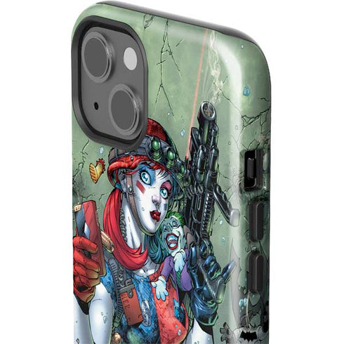 DC Comics Harley Quinn Little Black Book Cover#47 New 52 Art by Jim Lee iPhone 15 Impact Case