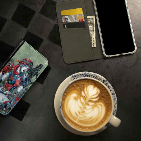 DC Comics Harley Quinn Little Black Book Cover#47 New 52 Art by Jim Lee iPhone 15 Pro Folio Case