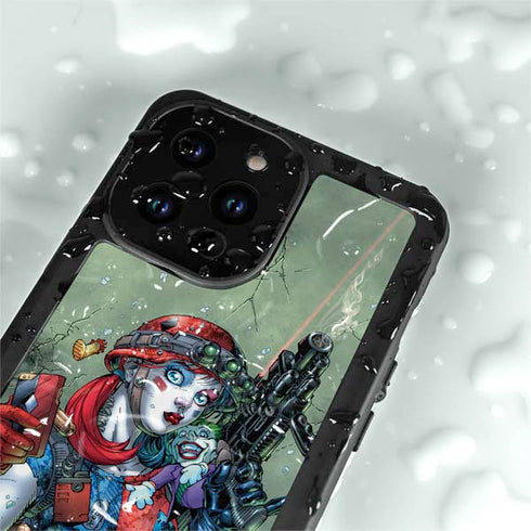 DC Comics Harley Quinn Little Black Book Cover#47 New 52 Art by Jim Lee iPhone 15 Pro Waterproof Case