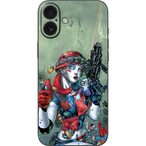 DC Comics Harley Quinn Little Black Book Cover#47 New 52 Art by Jim Lee iPhone 16 Plus Skin