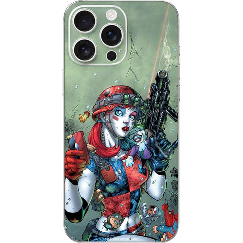 DC Comics Harley Quinn Little Black Book Cover#47 New 52 Art by Jim Lee iPhone 16 Pro Max Skin