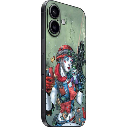 DC Comics Harley Quinn Little Black Book Cover#47 New 52 Art by Jim Lee iPhone 16 Skin