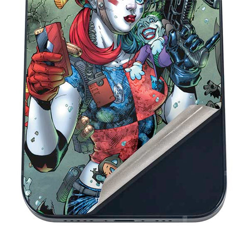 DC Comics Harley Quinn Little Black Book Cover#47 New 52 Art by Jim Lee iPhone 16 Skin