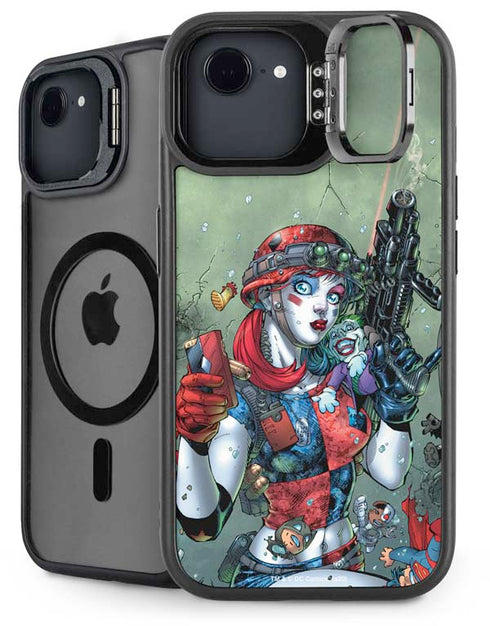 DC Comics Harley Quinn Little Black Book Cover#47 New 52 Art by Jim Lee iPhone 16e Kickstand Case