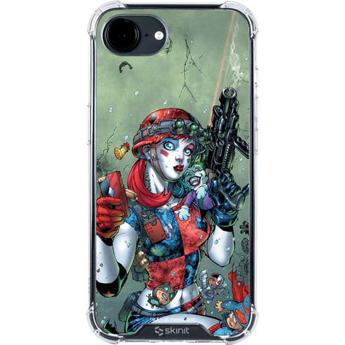 DC Comics Harley Quinn Little Black Book Cover#47 New 52 Art by Jim Lee iPhone 16e Clear Case