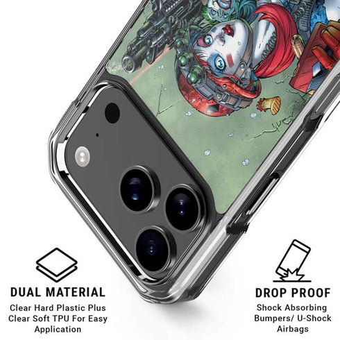 DC Comics Harley Quinn Little Black Book Cover#47 New 52 Art by Jim Lee iPhone 18 Pro Clear Case