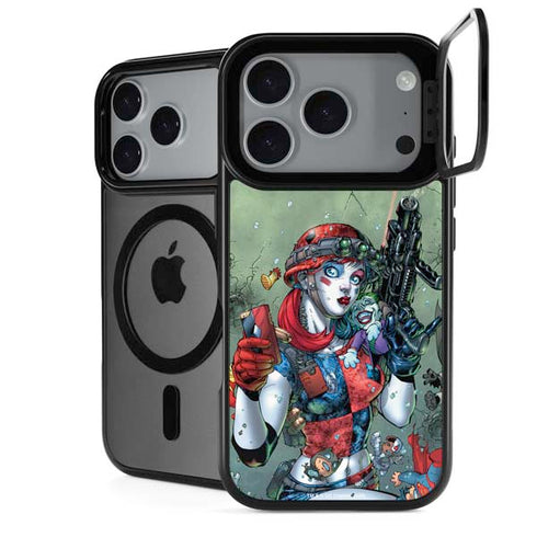 DC Comics Harley Quinn Little Black Book Cover#47 New 52 Art by Jim Lee iPhone 18 Pro Kickstand Case