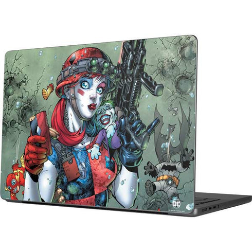 DC Comics Harley Quinn Little Black Book Cover#47 New 52 Art by Jim Lee Apple MacBook Pro 14-inch Skin