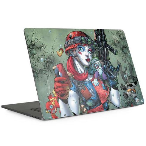 DC Comics Harley Quinn Little Black Book Cover#47 New 52 Art by Jim Lee MacBook Skins