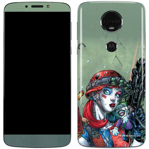 DC Comics Harley Quinn Little Black Book Cover#47 New 52 Art by Jim Lee Moto E5 Plus Skin