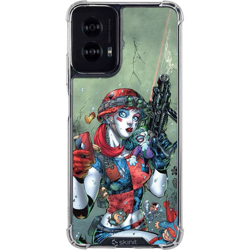 DC Comics Harley Quinn Little Black Book Cover#47 New 52 Art by Jim Lee Moto G Power 5G (2024) Clear Case