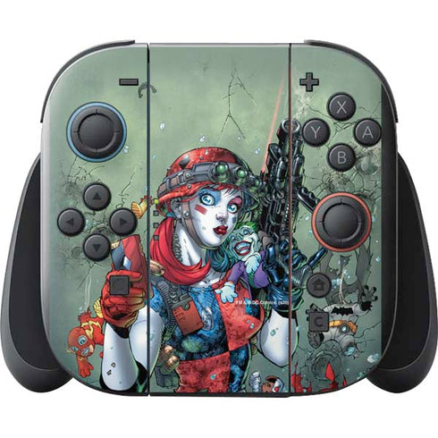 DC Comics Harley Quinn Little Black Book Cover#47 New 52 Art by Jim Lee Nintendo Switch 2 (2025) with Joy-Con Skin