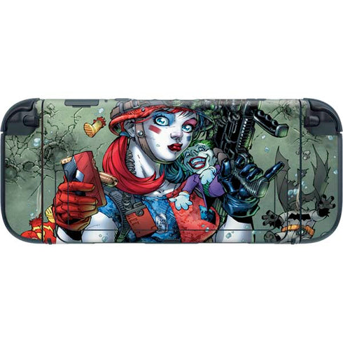DC Comics Harley Quinn Little Black Book Cover#47 New 52 Art by Jim Lee Nintendo Switch 2 (2025) with Joy-Con Skin
