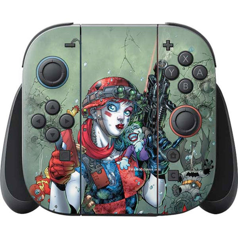 DC Comics Harley Quinn Little Black Book Cover#47 New 52 Art by Jim Lee Nintendo Switch 2 (2025) Joy-Con Controller Skin
