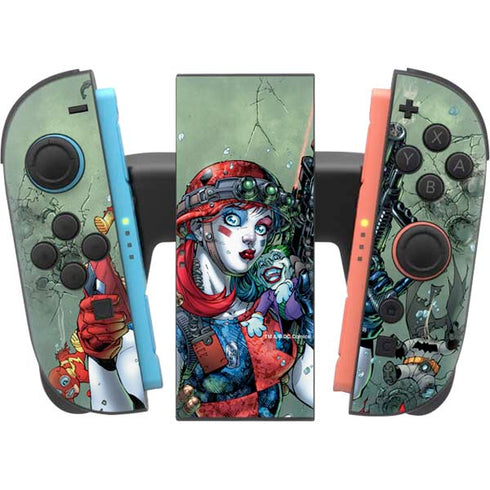 DC Comics Harley Quinn Little Black Book Cover#47 New 52 Art by Jim Lee Nintendo Switch 2 (2025) Joy-Con Controller Skin