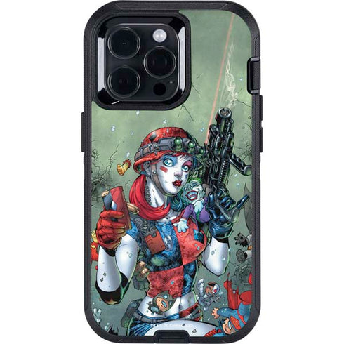 DC Comics Harley Quinn Little Black Book Cover#47 New 52 Art by Jim Lee Otterbox Defender iPhone Skin