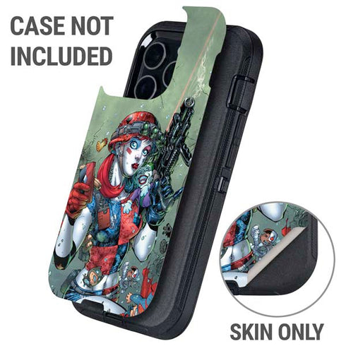 DC Comics Harley Quinn Little Black Book Cover#47 New 52 Art by Jim Lee Otterbox Defender iPhone Skin